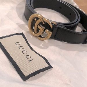 Gucci Double G Belt Black Size XS